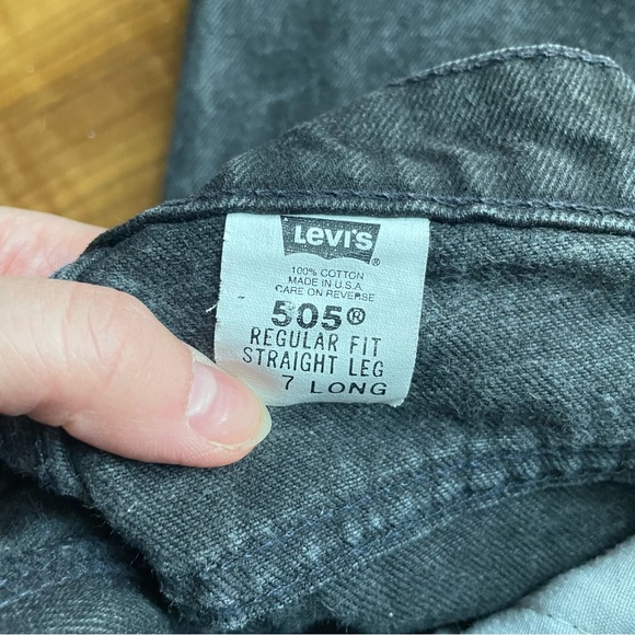 Classic Vintage Black Jeans 505 LONG - Picture 9 of 9